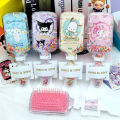 Sanrio Hair Brush Kuromi My Melody Kawaii Handle Combs Hello Kitty Cartoon Flowing Sand Series Comb Hair Cute Gifts for Children. 