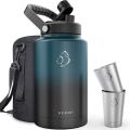 128 oz Insulated Water Bottle,1 Gallon Water Bottle Insulated,Indigo Black Gradient. 