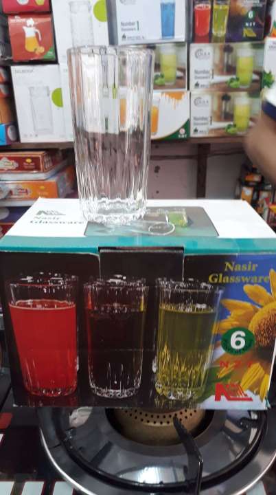 Nasir%20Glassware%20Drinking%20Water%20Glass%20Set%20(6%20Pieces)%20N2T%20-%20Image%202
