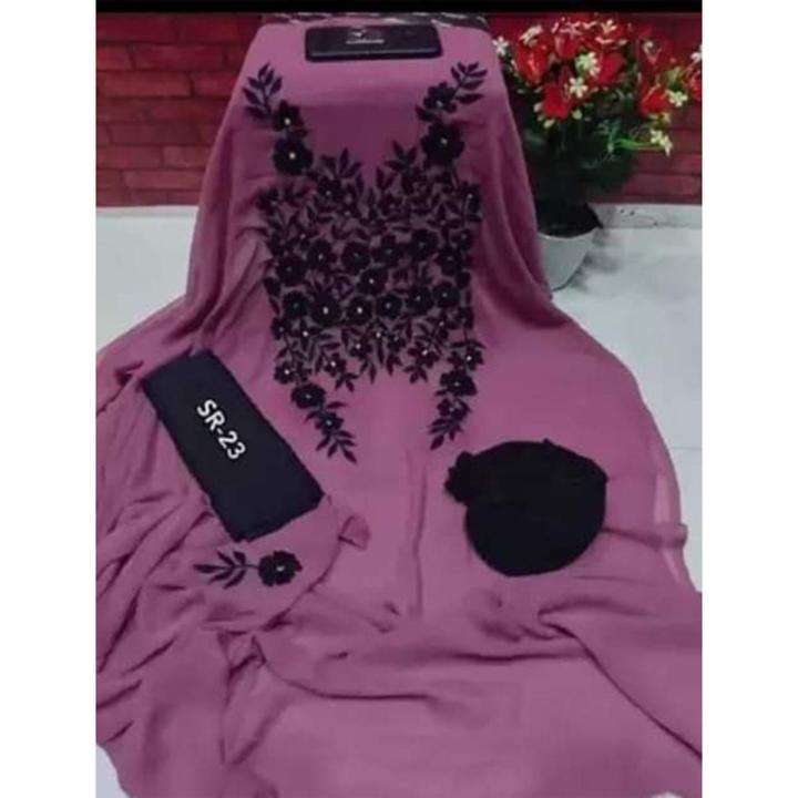 Georgette Unstitched Salwar Kameez for Women Embroidery Work - Ideal for Parties and Special Occasion Shalwar Kameez