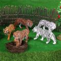 Realistic Wild Forest Animals King Lion Tiger Leopard Action Figures Figurines Collection For Children Education Toy Gift. 