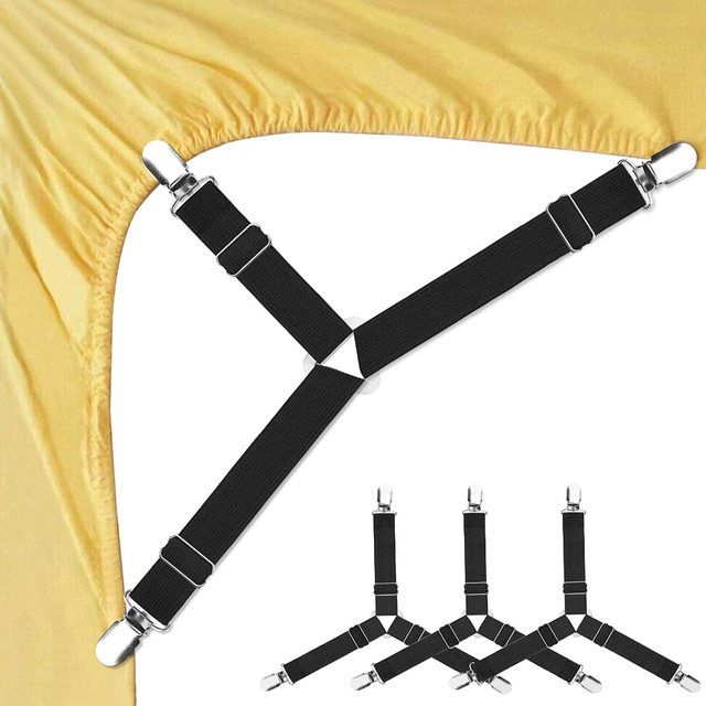 Bed Sheet Holder Straps Sheet Stays Keepers Bedsheet Holders Fasteners Bed Sheet Clips for Bed Sheets Mattress Covers
