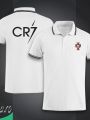 CR7 Short Sleeve Collar Polo Football Jersey For Men - Half Sleeve Collar Polo CR7 t shirt - Portugal cr7 Jersey. 