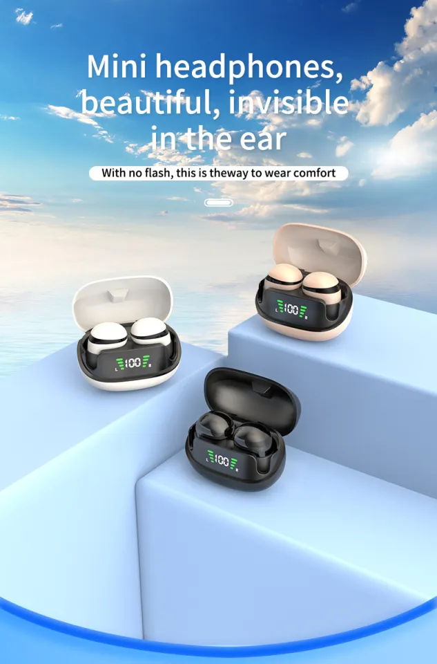 Lesson Invisible New Invisible High Sound Quality Wireless Bluetooth Headset Mini Ultra Sleep Noise Cancelling Work And On