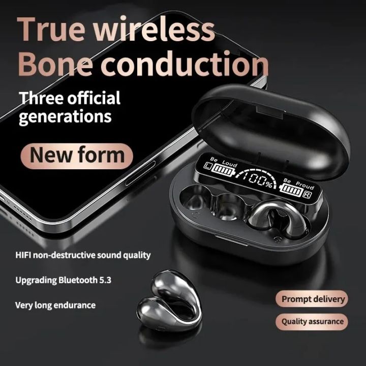 S16 Wireless Bluetooth Earphone Headphones Outdoor Sport Headset 5.3 With Charging Bin Display Touch Control Earbuds for Music