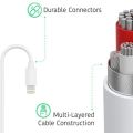 20W USB-C to Lightning PD Cable for iPhone 8 to 15 Series - Fast Charging.