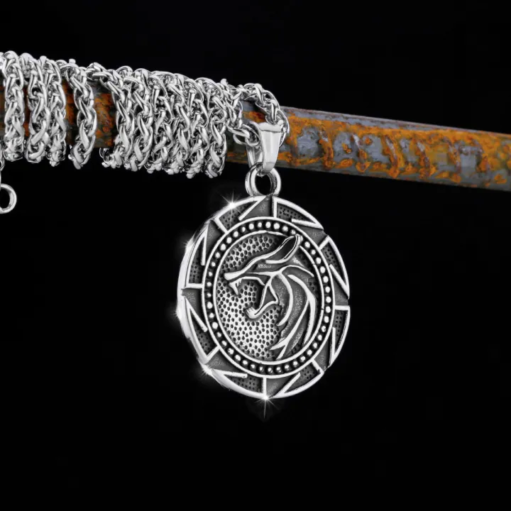 Viking%20Stainless%20Steel%20Wolf%20Head%20Necklace%20Men%20Odin%20Symbol%20Amulet%20Pendant%20Necklace%20Jewelry%20Vintage%20Accessories%20Wholesale%20-%20Image%204