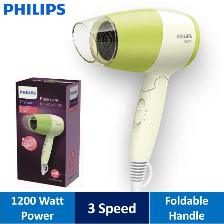 Philips%20BHC015/00%20EssentialCare%20Compact%20Hair%20Dryer%20%7C%201200%20Watt%20-%20Image%202