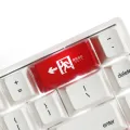 Backspace Safe Evacuation Exit Backspace Key Personalized Translucent Keycaps Red Big Key Mechanical Keyboard. 
