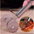 Stainless Steel Dual Wheel Pizza Cutter. 