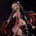 15CM Demon Slayer Kamado Nezuko Sitting Model Toy PVC Figure Toy Gift Collection Box Decoration Desktop Collection Decoration. 
