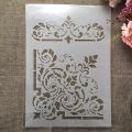 Stencil for Wall & Fashion Painting Template 10in by 8in..