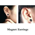 Magnetic Non-Piercing 316L Stainless Steel Studs Earrings for Men and Women.
