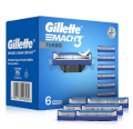 Gillette Mach Turbo 3 Shaving Men Blades- Pack Of 4. 