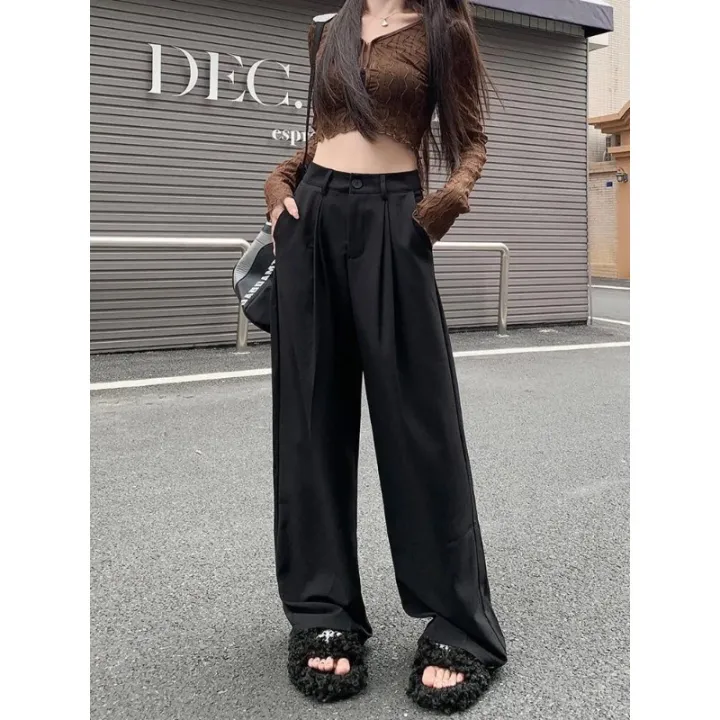 QWEEK%20Elegant%20Baggy%20Gray%20Suits%20Pants%20Woman%20Oversized%20Office%20Ladies%20Casual%20Korean%20Fashion%20Classical%20Trousers%20High%20Waist%20Summer%20-%20Image%205