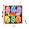 6 Pcs Easter DIY Hand-Painted Eggs 2024 Cartoon Eggs Children'S Handmade Gift Easter Egg Painting Kit -A.
