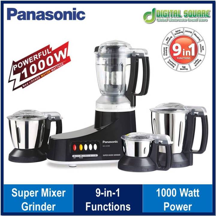 Panasonic MX-AC460 Heavy Duty Super Mixer Grinder | 1000 Watt