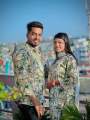 Ready Made Slab Cotton Viral Couple Set Matching Dress Traditionally Dress Fashionable Long Salwar Kameez Full Sleves Shirt For Stylish Woman Man 2pis. 