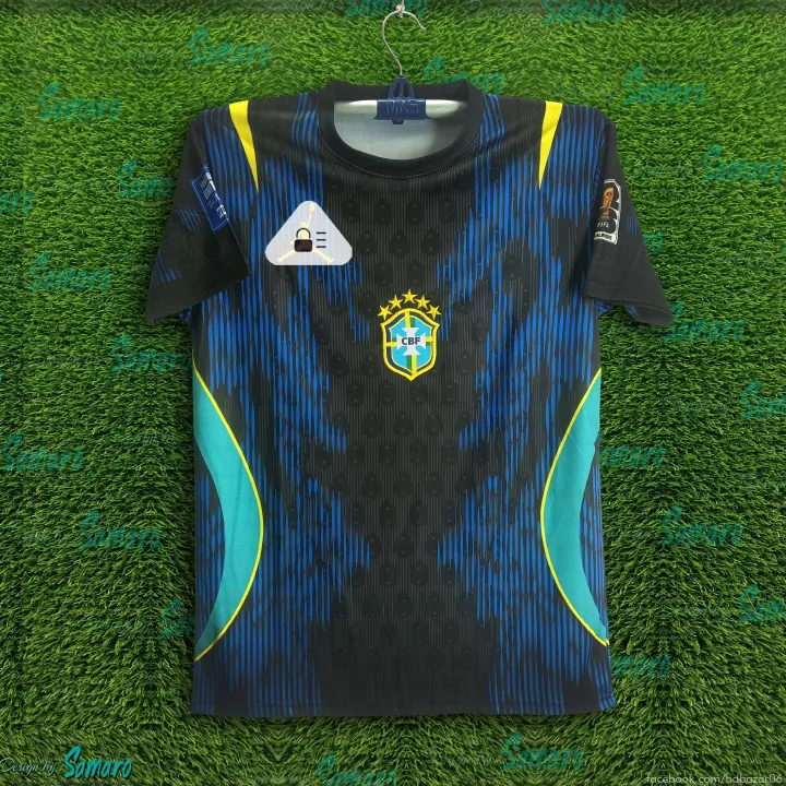 Brazil World Cup Jersey 2026 Thai Premium Football Jersey For Men - Half Sleeve World Cup T Shirt - Brazil Jersey 2026