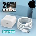 Apple 20W USB-C Power Adapter Type C to Lightning cable Charging Adapter for Apple iPhone 12 pro max, 12 pro, 12, 12 mini, 11 pro max , 11 pro, 11 , Xs max , XS, X,XR,8 plus, SE-2020,7 plus,8, 6 plus, 6s plus, 6s,s. 