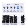 100Pcs Auto Fastener Mixed Clip Car Body Push Retainer Pin Rivet Bumper Door Trim Panel Retainer Fastener Kit with 6 Inch Screwdriver Car Accessories. 