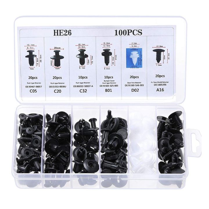 100Pcs%20Auto%20Fastener%20Mixed%20Clip%20Car%20Body%20Push%20Retainer%20Pin%20Rivet%20Bumper%20Door%20Trim%20Panel%20Retainer%20Fastener%20Kit%20with%206%20Inch%20Screwdriver%20Car%20Accessories%20-%20Image%2010