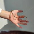 Best-Seller on Douyin Square Bracelet Female Titanium Steel Real Gold Plating ins Special-Interest Design Simple Bracelet Bracelet Light Luxury Exquisite.
