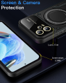 Magsafe Magnetic Wireless Charge Case For Xiaomi Redmi Note 12 12S 4G Note12 Pro Plus 5G Ring Stand Phone Back Cover. 