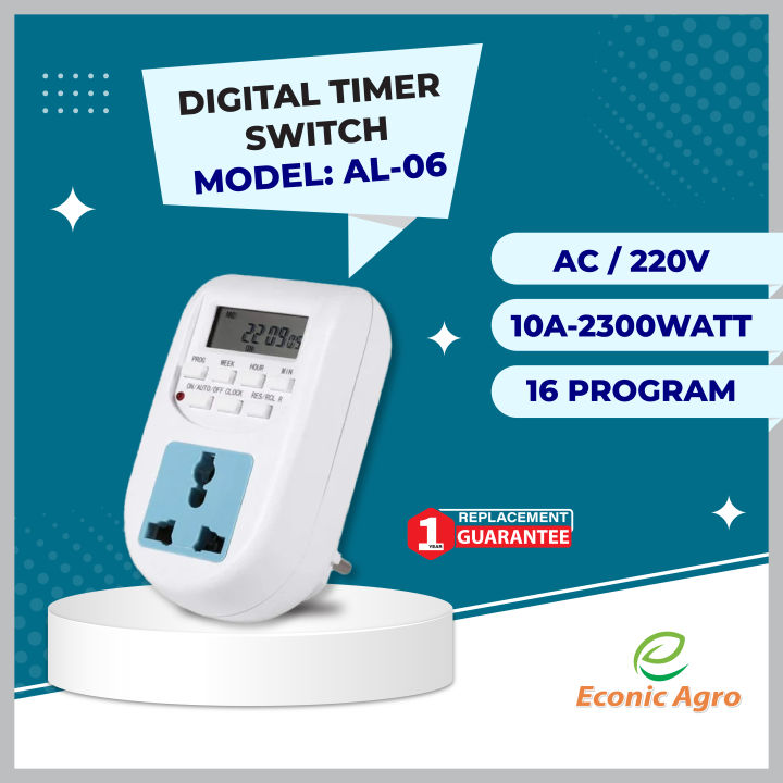 Auto Timer Digital Auto Timer/Auto Digital Programable Timer Switch for On/Off ...