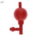 2-3pack Three Valve Pipette Suction Ball Pipet Filler Bulb Lab Liquid Transfer , Red, 3 Pcs. 
