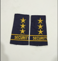 Security Bach - security guard uniform Bach Epaulet , Shoulder Bach- Security Patch tag nameplate.