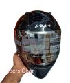 Vega Bolt Bunny with Dual Certification Glossy Black FullFace Helmet. 