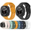 For Samsung Galaxy Watch Ultra 47mm Solid Color Reverse Buckle Silicone Watch Band. 