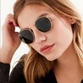 Men Round Metal Sunglasses.