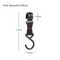 5/10pcs/set Outdoor Camping Moveable Storage Hook Detachable Hanging Hook S-Shaped Hook Pot Pan Hanger Rack Tool Nylon Hook.