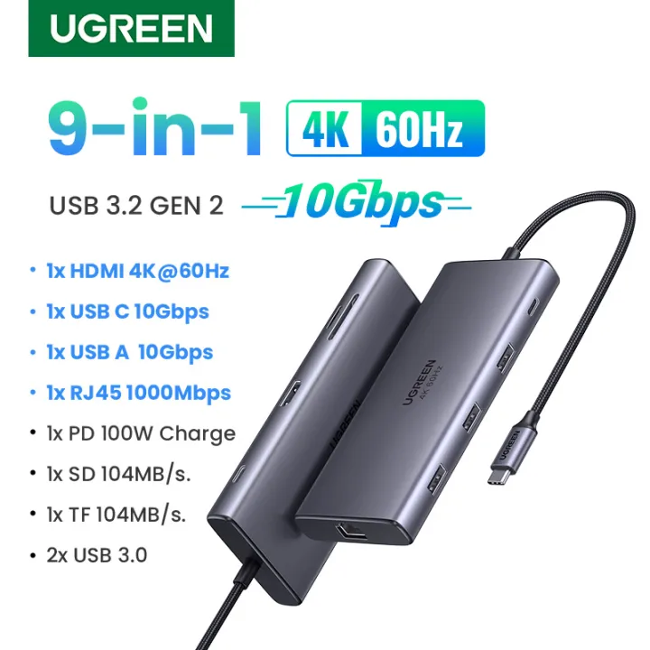 UGREEN%20USB%20C%20Hub,%209-in-1%20USB%20C%20Dock%20with%204K@60Hz%20HDMI,%20100W%20PD,%2010Gbps%20USB-C%20and%20USB-A%20Data%20Ports,%20Ethernet%20and%20SD/TF%20Card%20Slots%20for%20MacBook%20Air%20M1/M2,%20iPad%20Pro,%20Surface,%20XPS,%20ThinkPad%20-%20Image%209