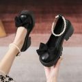 Lolita Shoes Women Japanese Style Mary Jane Shoes Women Vintage Shallow High Heels Chunky Platform Shoes Cosplay Female Sandals House Foocus.