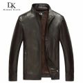 Luxury Man Genuine sheepskin leather jacket Brand Dusen Klein men slim Designer spring leather coats Black/Brown 14B0109. 