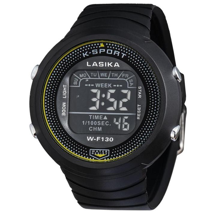 NEW LASIKA W-F130 Electronic Watch Water Resistance/ Waterproof Silicon ...