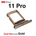 Sim Tray For iPhone 11 Pro Single and Dual SIM Card Slot With Waterproof Rubber Ring Replacement Part. 