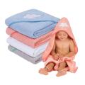 Cotton Baby Cap Towel - (wide 28" - long 32") - (Random color-1Pcs). 