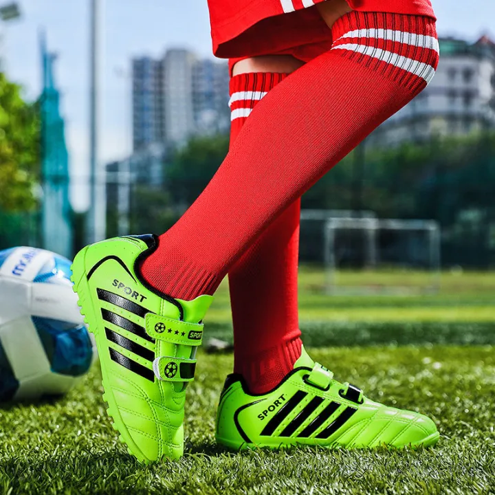 Black%20Green%20Triples%20Children's%20Football%20Shoes%20Outdoor%20Turf%20Non-slip%20Kids%20Sneakers%20Boys%20Soccer%20Cleats%2010%20to%2016%20zapatos%20de%20futbol%20-%20Image%204