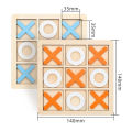 Kids Montessori Wooden Toy Mini Chess Play Game Interaction Puzzle Training Brain Early Learning Educational Toys For Children.
