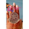 Silver Round big finger ring. 