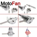 【VisioN Shop】mtc13336 Custom Motorcycle Flag Mount Holders USA American Flags for Harley Davidson Cruiser 883 1200 48 Dyna. 