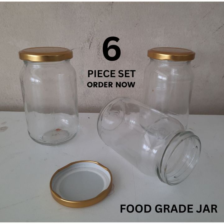 FOOD%20Grade%20Glass%20Jar,%20Kitching%20&%20Dining-%20Kitching%20Storage%20Accessories%20-%20(Par%20PIECE%20500ml)%206%20PIECE%20SET%20-%20Image%202