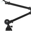 Microphone Arm Mic Stand Desk Mounted Foldable Clip on Cable Management Holder Accessory 360° Rotation Space Saving for Video Gaming. 