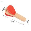 Cowbell Wooden Castanet Clapper Finger Castanets Rhythm for Party Girls Boys. 