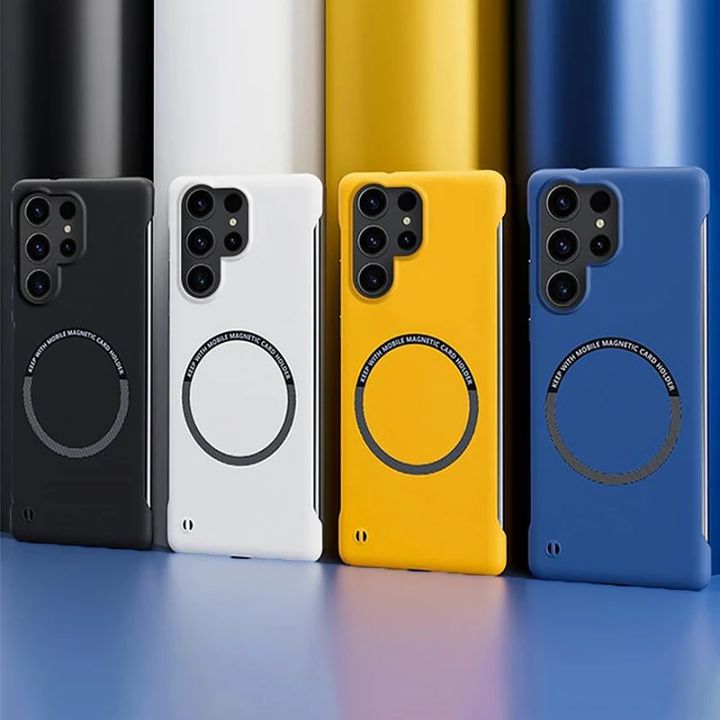 Hard%20PC%20Frameless%20Magnetic%20Phone%20Case%20For%20Samsung%20Galaxy%20S23%20S22%20S21%20S20%20FE%20Plus%20NOTE%2020%20S24%20Ultra%20Magsafe%20Matte%20Thin%20Cover%20-%20Image%204