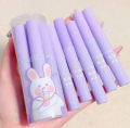 6pcs mischievous rabbit lip glaze set with velvet moisturizing and whitening lipstick set. 